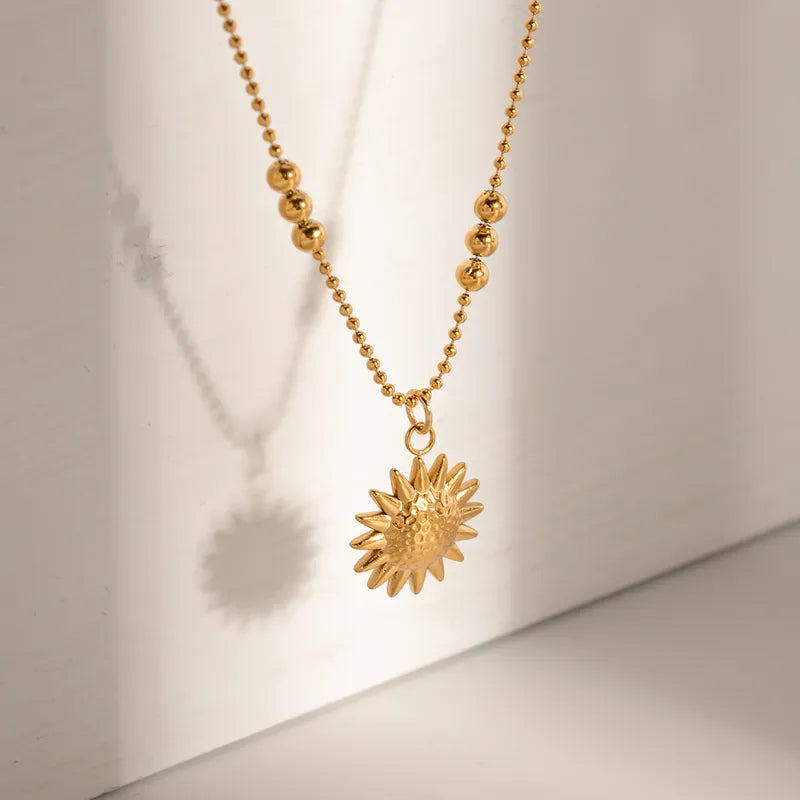 Sunflower necklace